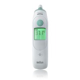 Braun ThermoScan 6 Termómetro de contacto Blanco Oído Botones, Termómetro para la fiebre blanco, Termómetro de contacto, Blanco, Oído, Botones, °C, LCD