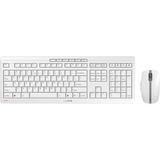 CHERRY Stream Desktop Recharge teclado Ratón incluido Universal RF inalámbrico QWERTY Inglés Gris, Juego de escritorio blanco/Gris, Completo (100%), Inalámbrico, RF inalámbrico, QWERTY, Gris, Ratón incluido