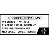 COBI Heinkel HE 111 H-22 con bomba voladora V1 - Edición ejecutiva, Juegos de construcción 