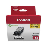 Canon 0318C010 cartucho de tinta 2 pieza(s) Original Alto rendimiento (XL) Negro Alto rendimiento (XL), Negro, 2 pieza(s), Pack de 2