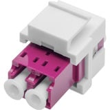 Digitus Acoplador LWL, dúplex, LC > conector LC, multimodo OM4, Embrague violeta