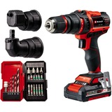 EINHELL Power X-Change Taladro atornillador TE-CD 18/45 3X-Li +22, 18 Voltios, Taladro/destornillador rojo/Negro