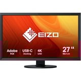 EIZO ColorEdge CS2740 pantalla para PC 68,6 cm (27") 3840 x 2160 Pixeles 4K Ultra HD LCD Negro, Monitor LED negro, 68,6 cm (27"), 3840 x 2160 Pixeles, 4K Ultra HD, LCD, 10 ms, Negro