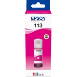 Epson 113 EcoTank Pigment Magenta ink bottle, Tinta Magenta, Epson, Ecotank ET-5880, EcoTank ET-5850, EcoTank ET-5800, EcoTank ET-16650, EcoTank ET-16600, 6000 páginas, 70 ml, Pigment