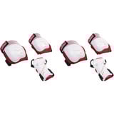 HUDORA 83052, Protectores rosa neón/blanco