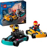 LEGO City 60400 Karts y Pilotos de Carreras, Coches de Competición, Juegos de construcción Coches de Competición, Juego de construcción, 5 año(s), Plástico, 99 pieza(s), 130 g