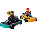 LEGO City 60400 Karts y Pilotos de Carreras, Coches de Competición, Juegos de construcción Coches de Competición, Juego de construcción, 5 año(s), Plástico, 99 pieza(s), 130 g
