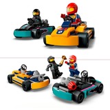 LEGO City 60400 Karts y Pilotos de Carreras, Coches de Competición, Juegos de construcción Coches de Competición, Juego de construcción, 5 año(s), Plástico, 99 pieza(s), 130 g