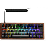 Sharkoon SKILLER SGK50 S4 Gen2 Wood PBT, Teclado para gaming madera/Negro
