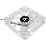Sharkoon Ventilador de carcasa LED azul BULK transparente