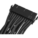 SilverStone 24pin -24pin, 0.3m 0,3 m, Cable alargador negro, 0.3m, 0,3 m, ATX (24-pin), ATX (24-pin), Macho, Hembra, Negro, Lite Retail
