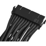 SilverStone 24pin -24pin, 0.3m 0,3 m, Cable alargador negro, 0.3m, 0,3 m, ATX (24-pin), ATX (24-pin), Macho, Hembra, Negro