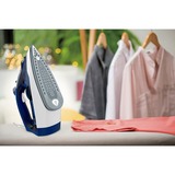 Tefal FV2838 Plancha vapor-seco Suela de Cerilium 2400 W Azul, Blanco, Plancha a vapor azul/blanco, Plancha vapor-seco, Suela de Cerilium, 1,9 m, 180 g/min, Azul, Blanco, 40 g/min