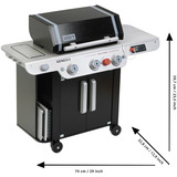 Theo Klein 9445, Cocina negro/Gris