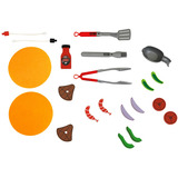 Theo Klein Parrilla Weber Genesis de madera (MDF), Cocina negro/Gris