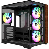 Thermaltake CA-1Z2-00M1WN-WS, Cajas de torre negro/Madera