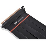 Thermaltake PCI-E 4.0 Extender 600mm 0,6 m, Cable alargador negro, 0,6 m, PCI-E x16 (Gen 3.0), PCI-E x16 (Gen 3.0), Macho, Macho, Derecho