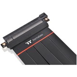 Thermaltake PCI-E 4.0 Extender 600mm 0,6 m, Cable alargador negro, 0,6 m, PCI-E x16 (Gen 3.0), PCI-E x16 (Gen 3.0), Macho, Macho, Derecho