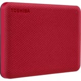 Toshiba Canvio Advance disco duro externo 2000 GB Rojo, Unidad de disco duro rojo, 2000 GB, 2.5", 2.0/3.2 Gen 1 (3.1 Gen 1), Rojo