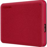 Toshiba Canvio Advance disco duro externo 2000 GB Rojo, Unidad de disco duro rojo, 2000 GB, 2.5", 2.0/3.2 Gen 1 (3.1 Gen 1), Rojo