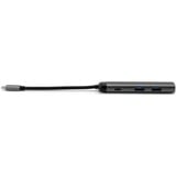 Verbatim 49140 base para portátil y replicador de puertos USB 3.2 Gen 1 (3.1 Gen 1) Type-C, Hub USB plateado/Negro, USB 3.2 Gen 1 (3.1 Gen 1) Type-C, USB 3.2 Gen 1 (3.1 Gen 1) Type-C, Metal, USB, 3 A, 5 - 40 °C