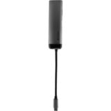 Verbatim 49140 base para portátil y replicador de puertos USB 3.2 Gen 1 (3.1 Gen 1) Type-C, Hub USB plateado/Negro, USB 3.2 Gen 1 (3.1 Gen 1) Type-C, USB 3.2 Gen 1 (3.1 Gen 1) Type-C, Metal, USB, 3 A, 5 - 40 °C