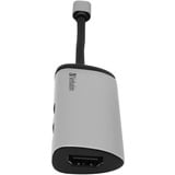Verbatim 49140 base para portátil y replicador de puertos USB 3.2 Gen 1 (3.1 Gen 1) Type-C, Hub USB plateado/Negro, USB 3.2 Gen 1 (3.1 Gen 1) Type-C, USB 3.2 Gen 1 (3.1 Gen 1) Type-C, Metal, USB, 3 A, 5 - 40 °C