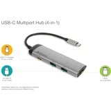Verbatim 49140 base para portátil y replicador de puertos USB 3.2 Gen 1 (3.1 Gen 1) Type-C, Hub USB plateado/Negro, USB 3.2 Gen 1 (3.1 Gen 1) Type-C, USB 3.2 Gen 1 (3.1 Gen 1) Type-C, Metal, USB, 3 A, 5 - 40 °C