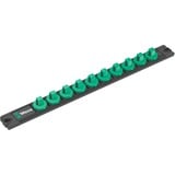 Wera 9608 Barra magnética para dados B Impaktor Imperial 1 juego de dados de 3/8", Llave de tubo negro/Verde