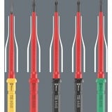 Wera Kraftform Kompakt VDE 16 Torque extra slim 1 Tool Finder, 16 piezas, Destornillador rojo/Amarillo