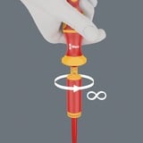 Wera Kraftform Kompakt VDE 16 Torque extra slim 1 Tool Finder, 16 piezas, Destornillador rojo/Amarillo