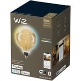 WiZ Filamento ámbar G200 E27, Lámpara LED Bombilla inteligente, Oro, Wi-Fi, E27, Blanco, 2000 K