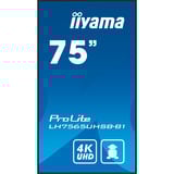 iiyama LH7565UHSB-B1, Pantalla de gran formato negro