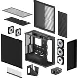 ARCTIC Xtender VG Black (Mirror Glass) Midi Tower Negro, Cajas de torre negro, Midi Tower, PC, Negro, EATX, Metal, Vidrio templado, Juego