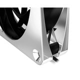 Alphacool Apex Stealth Metal 120mm Lüfter 2000rpm, Ventilador cromado/Negro