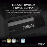 Corsair RM850e Reacondicionado, Fuente de alimentación de PC negro