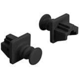 DeLOCK Protector de polvo para conector RJ45, Tapa protectora negro
