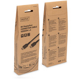 Digitus DB-340201-010-S, Cable negro/Gris