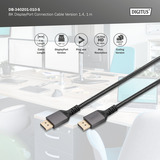 Digitus DB-340201-010-S, Cable negro/Gris