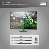 Digitus DB-340201-010-S, Cable negro/Gris
