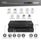 Digitus Set extensor KVM HDMI 4K HDBaseT, Alargador de HDMI negro