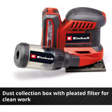 EINHELL TE-OS 18/113 3X Li-Solo, 4460730, Lijadora orbital rojo/Negro