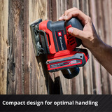 EINHELL TE-OS 18/113 3X Li-Solo, 4460730, Lijadora orbital rojo/Negro