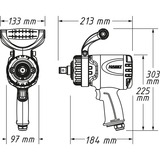 Hazet 9013TT, Tornillo de percusión negro/Azul