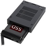 Icy Dock MB741TP-B caja para disco duro externo Carcasa de disco duro/SSD Negro 2.5", Laufwerkstrays negro, Carcasa de disco duro/SSD, 2.5", SAS, SATA, Negro