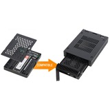 Icy Dock MB741TP-B caja para disco duro externo Carcasa de disco duro/SSD Negro 2.5", Laufwerkstrays negro, Carcasa de disco duro/SSD, 2.5", SAS, SATA, Negro