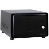 Inter-Tech SC-2100 Small Form Factor (SFF) Negro, Caja cubo negro, Small Form Factor (SFF), PC, Negro, Mini-ITX, Acero, Actividad, Alarma, Unidad de disco duro, Red, Poder