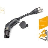 Juice Technology Adaptador de seguridad JUICE CONNECTOR, enchufe de carga tipo 2 negro