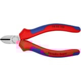 KNIPEX 70 02 125, Alicates de corte rojo/Azul