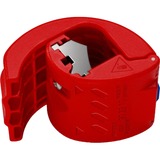 KNIPEX BiX, cortatubos para tubos de plástico y manguitos de sellado, Corta tubos rojo/Azul